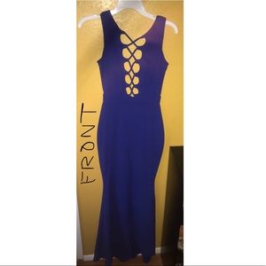 royal blue long dress